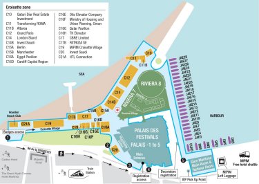 General Map of Palais des Festivals