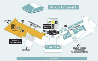 Map of Palais des Festivals Level 1