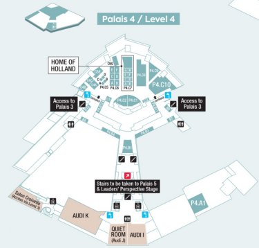 Map of Palais des Festivals level 4