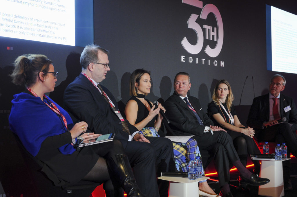 Amelia Slocombe at MIPIM 2019 talking about the Finance market in the European context