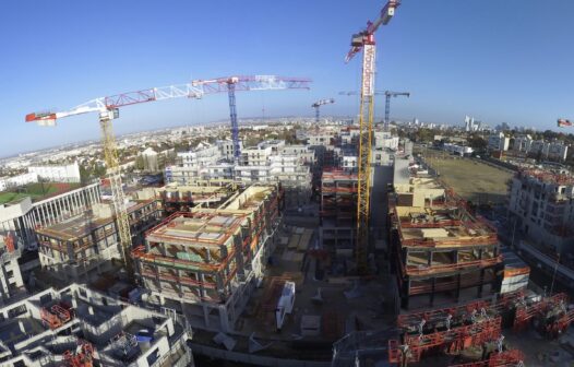 On site at the Petraea residences, Rueil-Malmaison, Ile-de-France