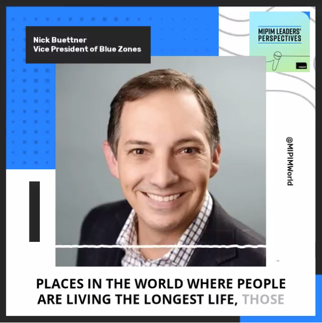 Nick Buettner, Vice President of Blue Zones